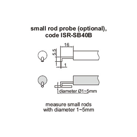 INSIZE Small Rod Probe ISR-SB40B